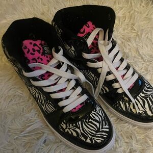 Zebra Print High-Tops